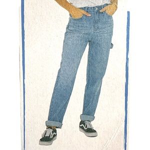 Organic Blue Mindful Collection Utility Baggy Jeans